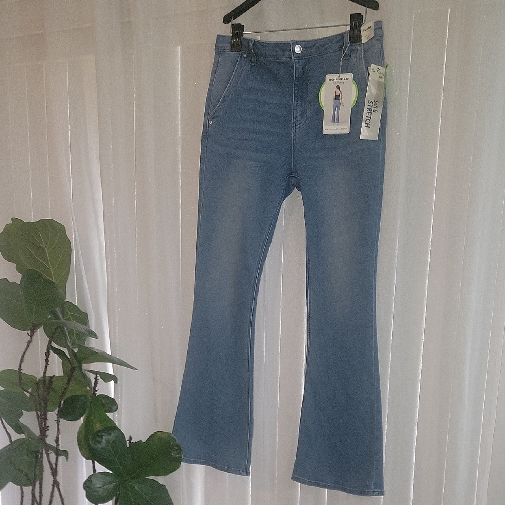 Riders by Lee Blue Flare Wide Leg Jeans